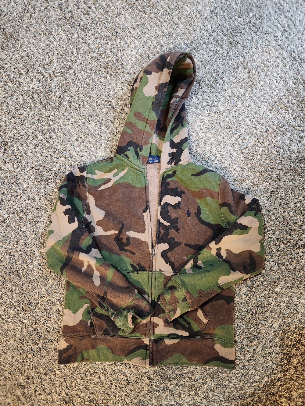 Polo by Ralph Lauren Kids Camo Zip-Up Hoodie - Green/Brown/Black
